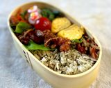 青のりと炒りごまの麺つゆおにぎり作り方5写真