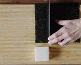 ヘルシー美味い！豆腐のピリ辛海苔巻き♪作り方1写真