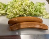春キャベツとプリッと！ウインナーの蒸し煮作り方1写真