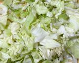 フライパンで簡単⭐︎米粉のもんじゃ焼き作り方1写真