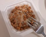 めんつゆバター☆納豆パスタ作り方2写真