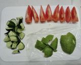アボカドのスイートバジルサラダ作り方1写真