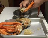 活ズワイガニのレモンペペロンチーノ作り方4写真
