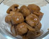 肉団子の甘辛あんかけアレンジのタコライス作り方1写真