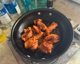 フライパンで！時短鶏ももの一口BBQ作り方4写真