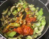 茄子と青梗菜のトマトソース炒め作り方6写真