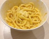 簡単カルボナーラ風うどん作り方4写真