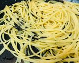 和風パスタ●ひじき煮物のペペロンチーノ風作り方2写真