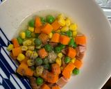 レンジ簡単中華風ヤンニョム味炒飯弁当作り方4写真