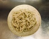 涼感!モロヘイヤの翡翠冷しゃぶうどん作り方3写真