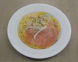水菜と生ハムのパスタ作り方8写真