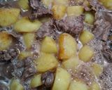 ジャガイモと牛肉の赤ワイン煮作り方3写真