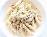 簡単〜【Bistroチーズクリームペンネ作り方4写真