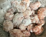 豚コマボールで酢豚風炒め作り方1写真