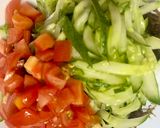 もずくだけでも！夏野菜のもずく酢作り方6写真