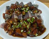 鰹のタタキ　トマトポン酢たれ作り方4写真