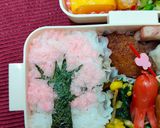 桜の木弁当☆４月のキャラ弁作り方5写真