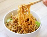 【だしパック】濃厚ごま魚介坦々まぜそば作り方11写真