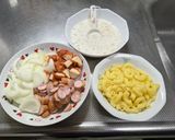 からあげ君でマカロニチキングラタン😃作り方1写真
