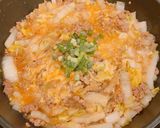 仕上げは溶き卵!白菜を使った麻婆春雨作り方10写真