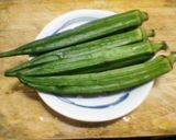 レンチン！茹でオクラの「あかり」明太子マヨソース作り方1写真