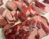 簡単　わが家の豚ばら肉のどて煮　アテにも作り方1写真