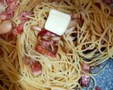 舞茸とベーコンの和風パスタ作り方4写真