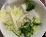 肉無チクワクリーミー梅トマト味野菜炒め作り方8写真