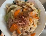 たっぷり野菜簡単レモンオイ味噌焼うどん作り方7写真
