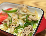 新玉ネギと薄切り豚肉で簡単生姜焼き作り方5写真