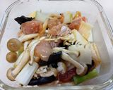 鶏モモ肉と野菜のオイスターソース蒸し作り方5写真