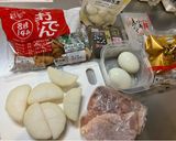 関西味のあっさり甘めな鶏おでん作り方1写真