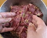 ミスジ肉のねぎ塩カルビ作り方3写真