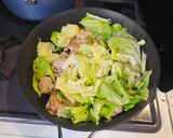 キャベツと豚こまの生姜焼き作り方4写真