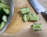 たたききゅうりのネギ塩レモン作り方1写真