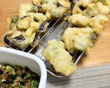 ふわふわ衣の❣️オクラと茄子のかき揚げ🎵作り方3写真