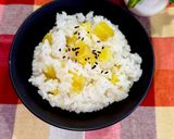 切り餅inでモチモチ🍠さつまいもご飯作り方5写真