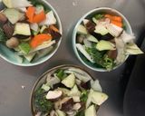 肉無チクワクリーミー梅タルタル味野菜炒め作り方11写真