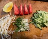 豚しゃぶ麻辣冷やし中華作り方2写真