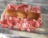 肉巻きあくまき炙りチーズ作り方2写真