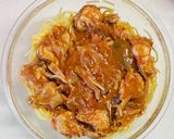 リメイク、チキントマトソースパスタ！作り方2写真