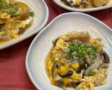 お麩とキノコの卵とじ♪作り方5写真