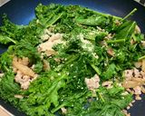 ケールと挽き肉のザーサイ炒め作り方4写真