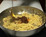 タコとアスパラの餃子辣油ボロネーゼ作り方25写真