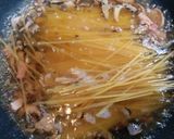 秋簡単昼食夕飯！ワンパンきのこのバター醤油パスタ作り方3写真