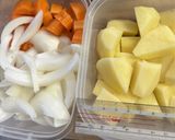 昭和の食堂風の肉じゃが（減塩）作り方1写真