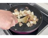 ベーコンとかぶのペペロンチーノ風★動画★作り方20写真