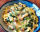 小松菜としめじのかきたま餡かけ焼きそば作り方8写真