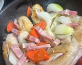 鶏手羽先と白菜の煮物作り方1写真