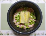 簡単昼食枝豆とうもろこしご飯ピラフ炊飯器作り方7写真